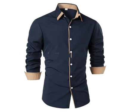 Leonard – Lässiges Langarmshirt mit Kontrastfarben