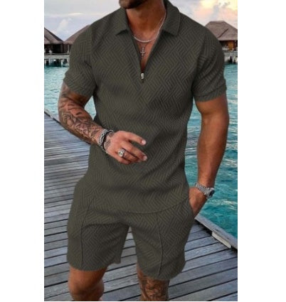 Garry – Sommer Herren Shorts Anzug mit Kurzarm
