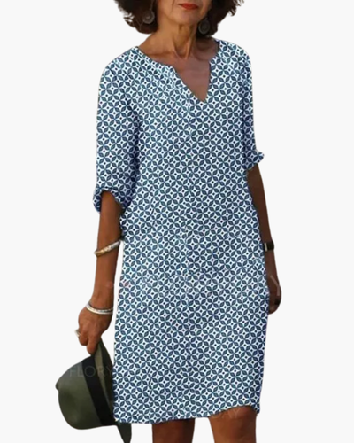 Damen Elegantes Lockere Kleid | Sommer