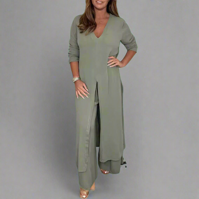 Cyrhildis | Modisches Zweiteiliges Set für Alltag