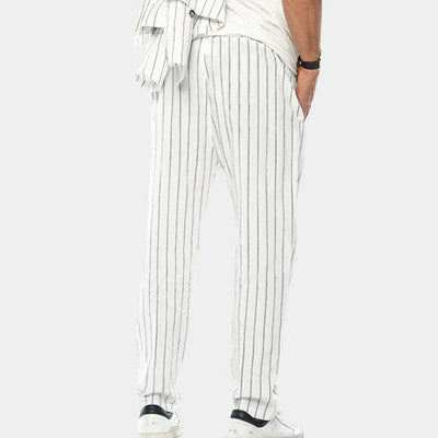 Michael - Lässige gestreifte Kordelzughose für Herren