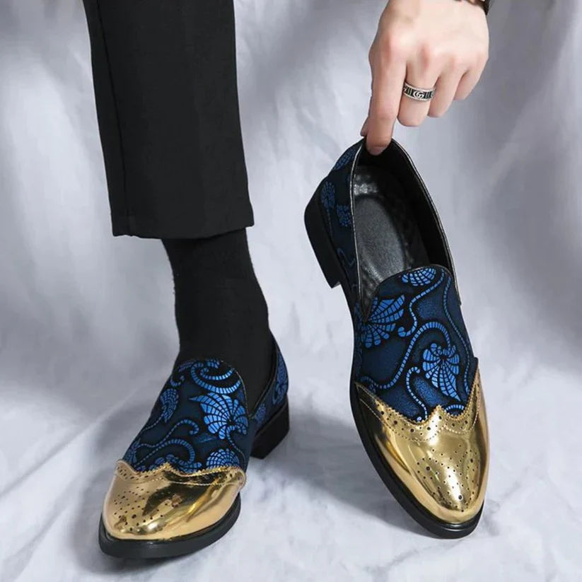 Lawrence - Stylische Loafer mit Spitzenmuster für Herren