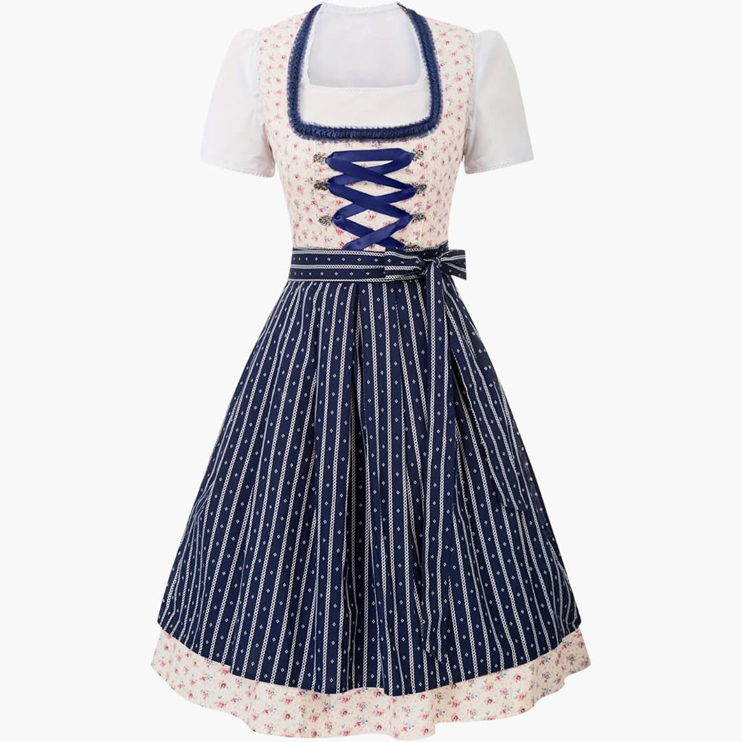 Bedrucktes Dirndl kleid für Damen - Oktoberfest 2025