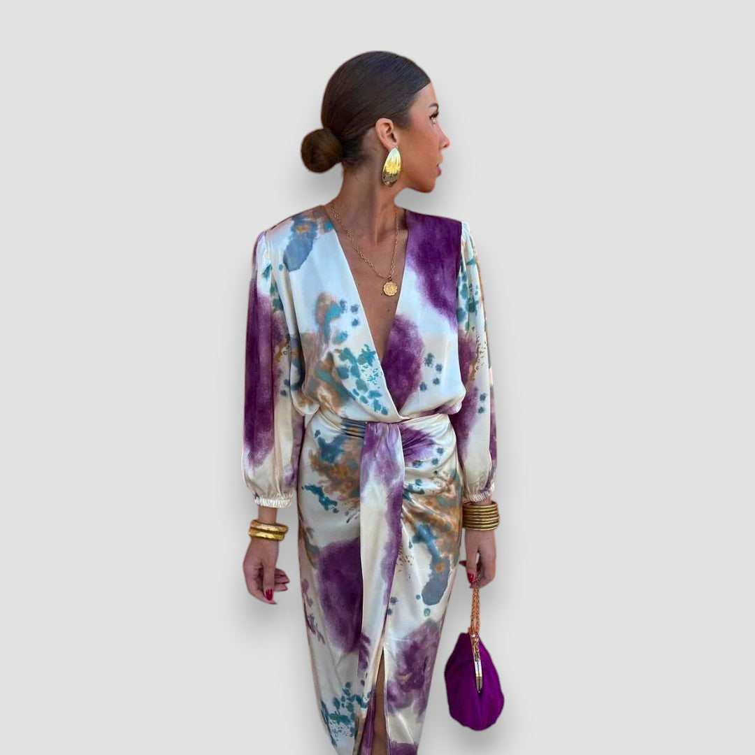 Larissa | Elegantes Kleid mit V-Ausschnitt