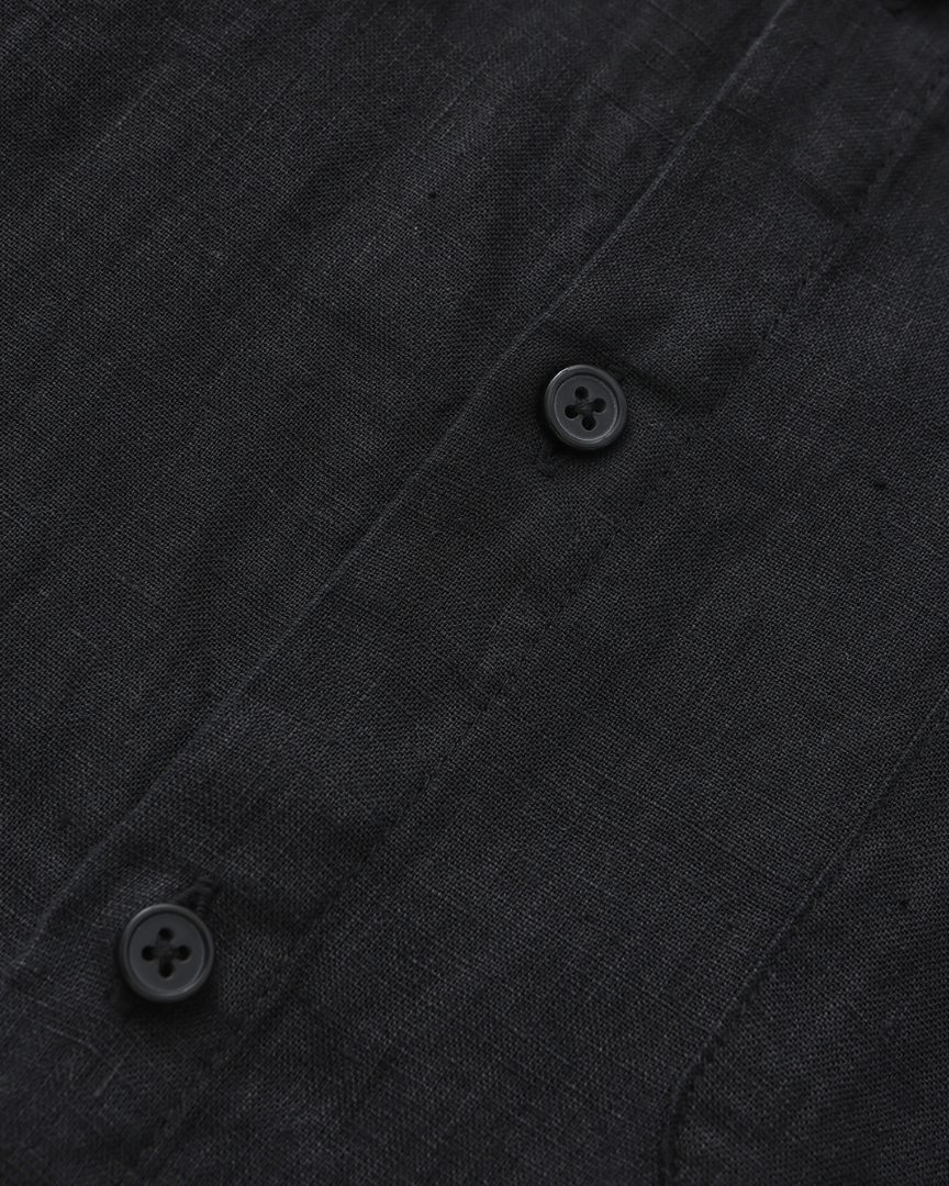 Jordan | Schwarzem Leinenhemd Sommer 3-teiliges Outfit-Set