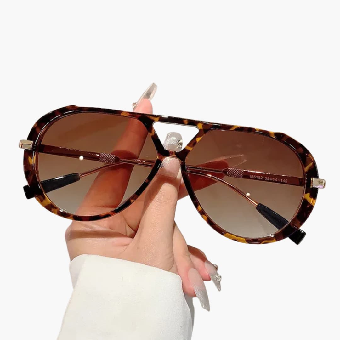 Damen Sonnenbrille mit UV400 Schutz und zweifarbigem Rahmen