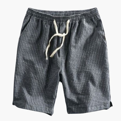 Herren Shorts aus leichtem Stoff mit Kordelzug und Muster
