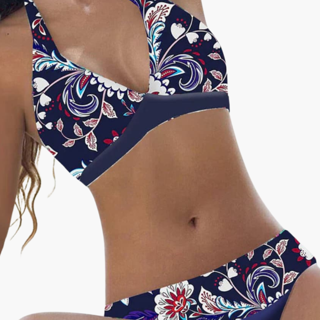 Rückenfreier Damen Bikini - Neckholder Design für Sommerurlaub