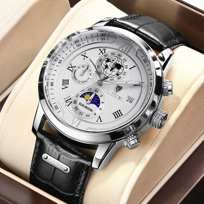 Chronograph mit Premium-Lederarmband