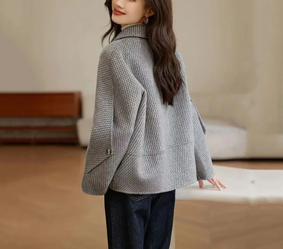 Damen Jacke mit langem Ärmel und Reverskragen