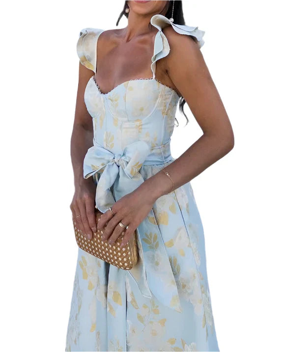 Daisy - Kleid mit Schmetterlingsdruck und Schleife