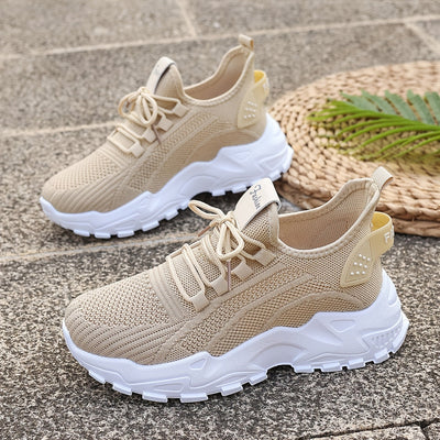 Lou Bequeme Atmungsaktive Knit Sneakers für Damen