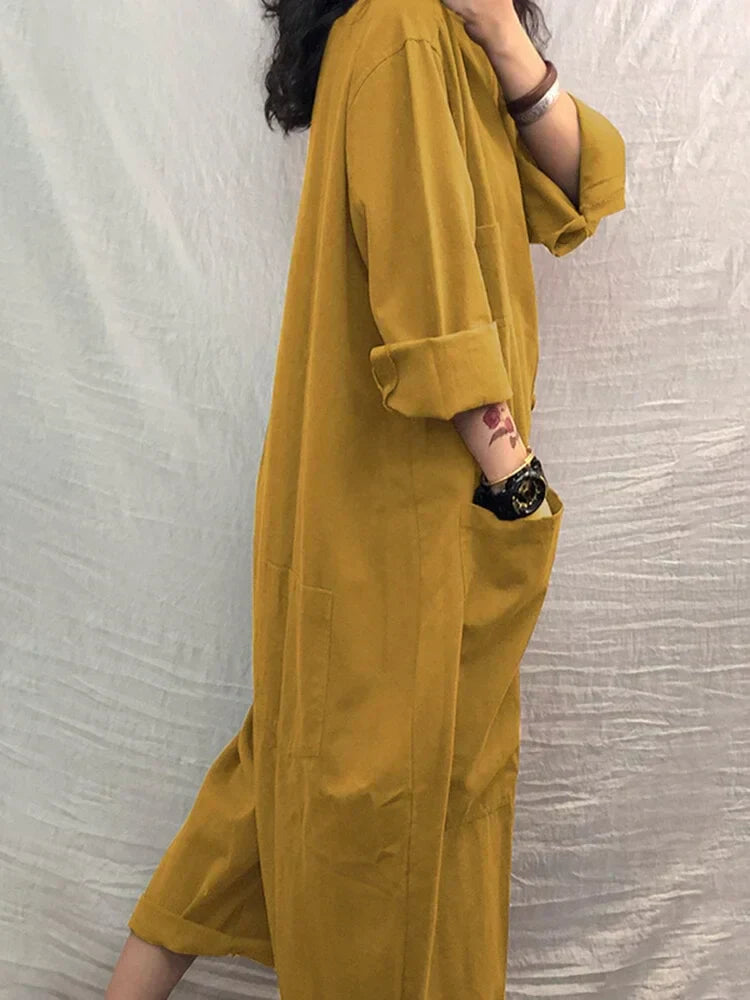 Luftiger Sommer-Jumpsuit mit weitem Schnitt Damen – Livia