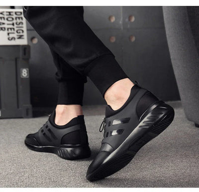 Felix - Schlanke Schwarze Orthopädische Turnschuhe für Herren