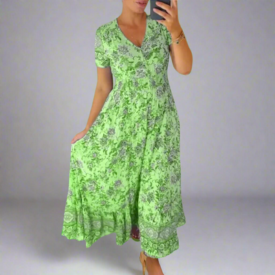 Gritta | Elegantes Blumenmuster Kleid