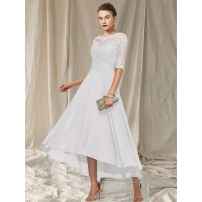 Dina - Elegantes Kleid Mit 3/4 Ärmeln Für Damen
