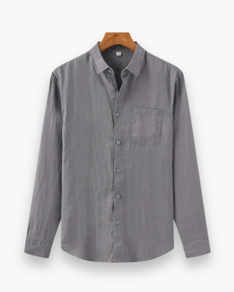 Herren Lässiges Leinenhemd | Atmungsaktiv & Locker