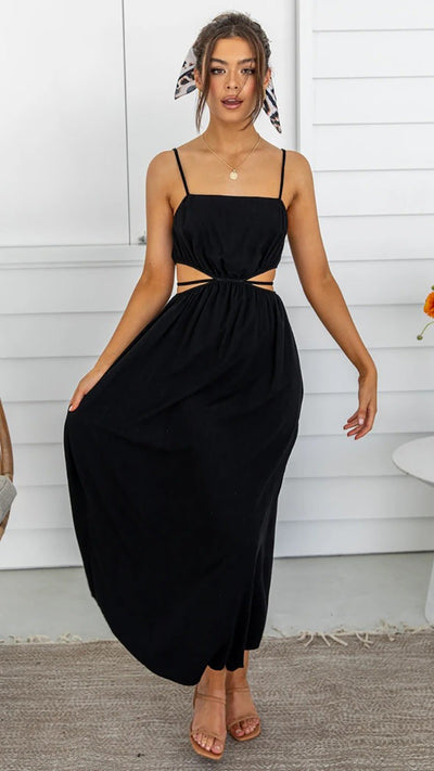 Rose – Schulterfreies Trägerkleid mit Schnürung