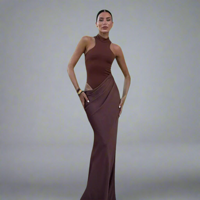 Luthmara | Elegantes Satin-Maxikleid