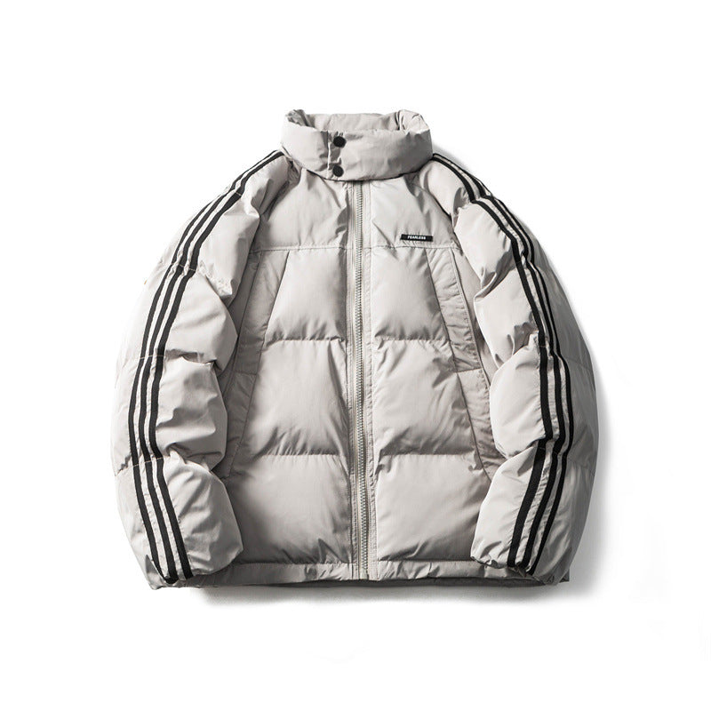 Judy - warme gestreifte baumwolljacke für herren