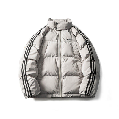 Judy - warme gestreifte baumwolljacke für herren