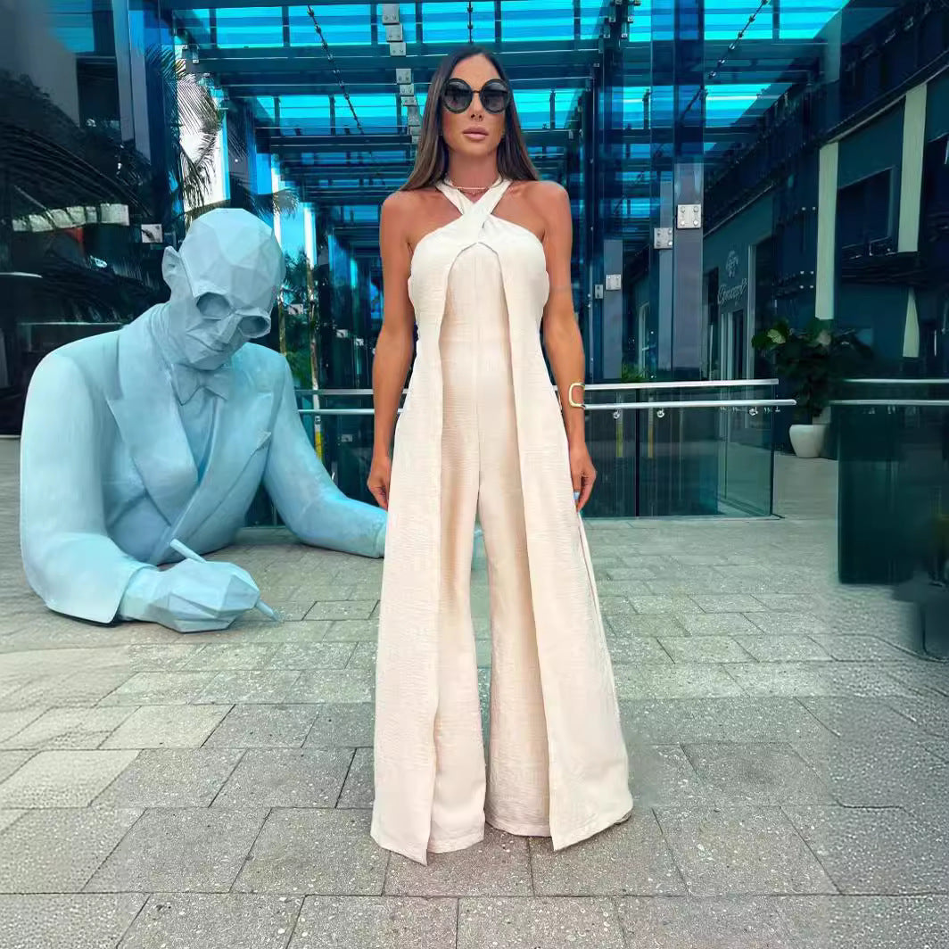 Valeria - Eleganter Jumpsuit mit weitem Bein