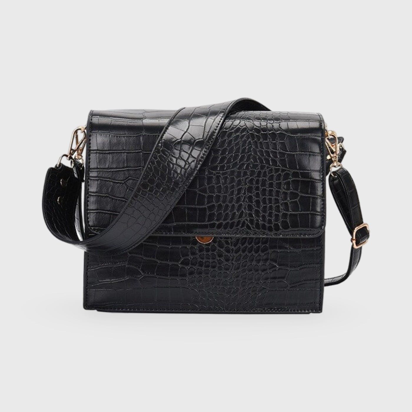 Crossbody Tasche Damen Croco Look – Vegan Leder & Elegant