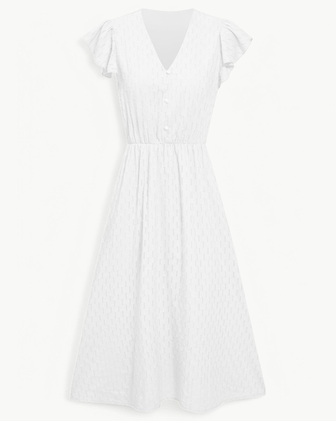 Noa-Liv | Elegantes Midikleid mit Flügelärmeln