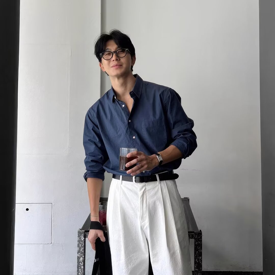 Daniel - Langarmhemd aus Baumwolle