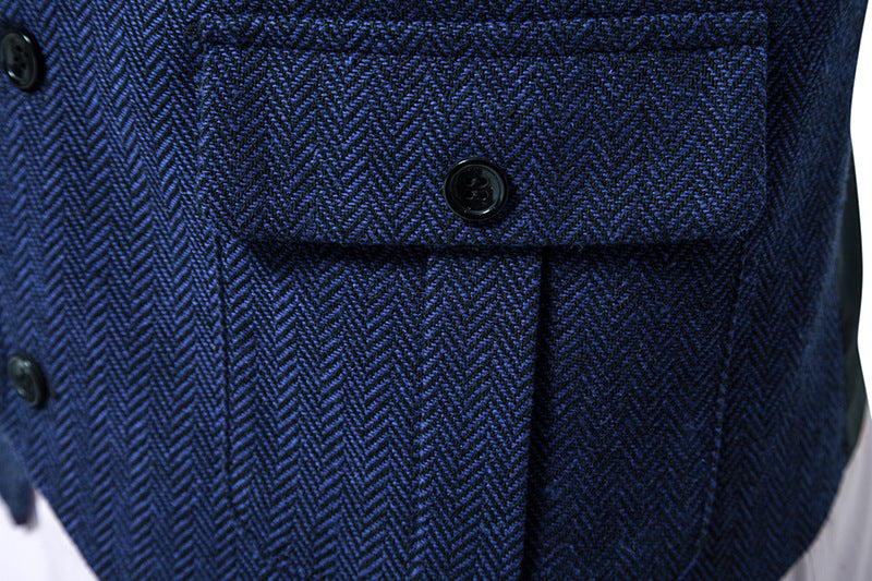 Reginald – Einreihige Retro-Weste für Herren