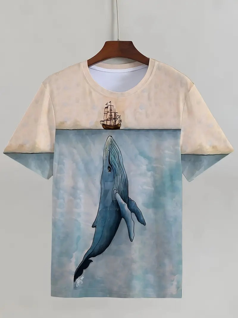 Damon - Lässiges Rundhals-T-Shirt für Herren