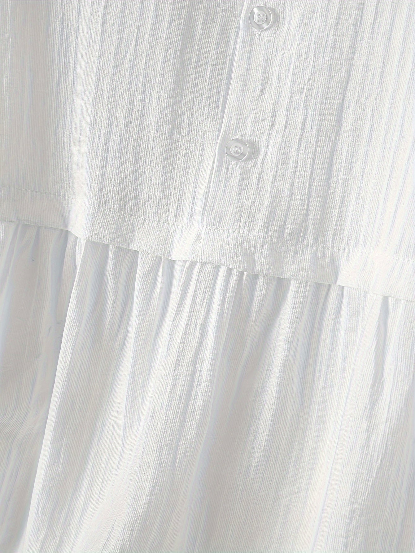 Leinenbluse Weiß Lässig 3/4 Langarm Hemd für Frühling & Sommer