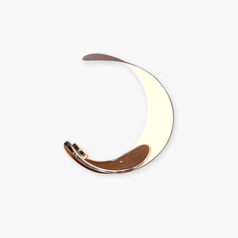 Designer Tischlampe „Halbmond“ – Modernes LED-Lichtobjekt im Mond-Design