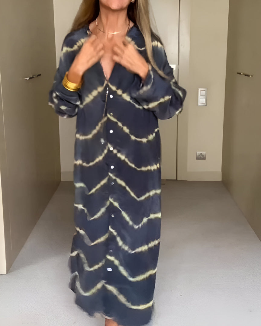 Julia™ | Boho-Maxikleid mit Streifen