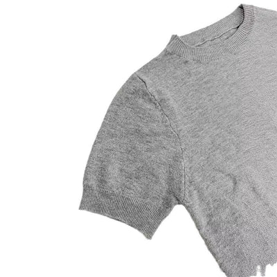 Jean – Schlichter Rundhals Pullover in Solide Farbe