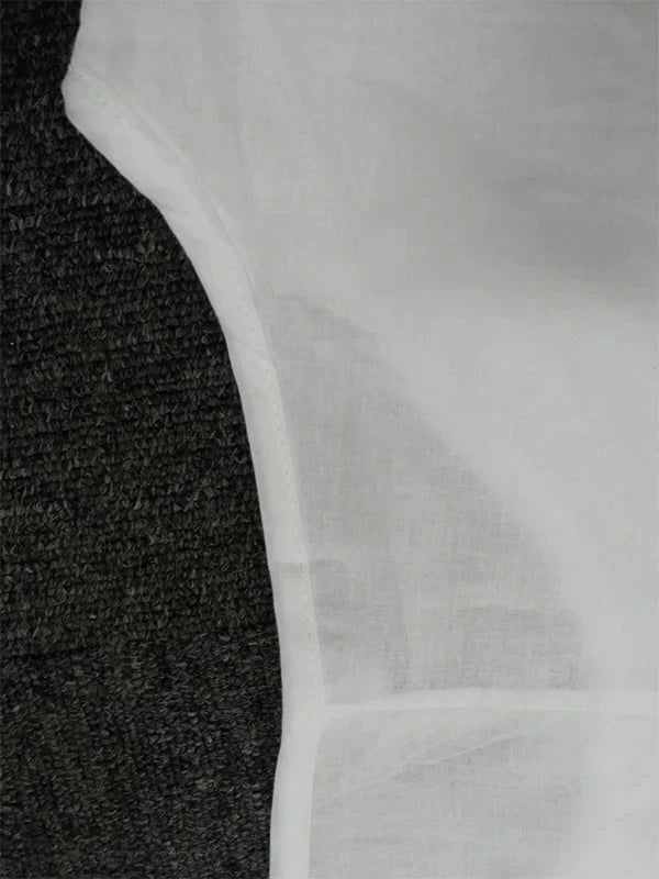 Asymmetrisches lagen-look kleid mit lockerer passform