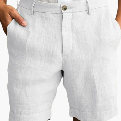 Herren Sommer Shorts mit geradem Bein und Umschlagsaum