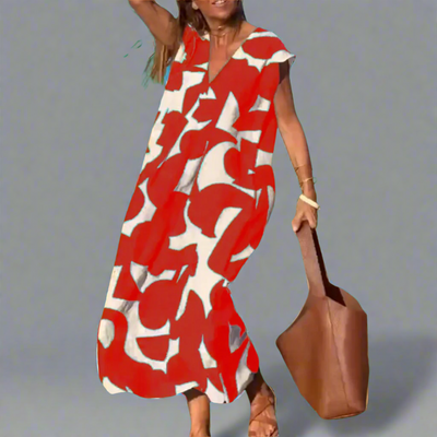 Daniela | Trendiges Kleid mit V-Ausschnitt