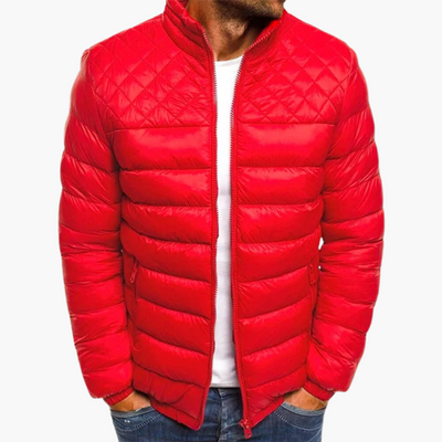 Elegante Steppjacke - Herren Winterjacke mit Reißverschluss