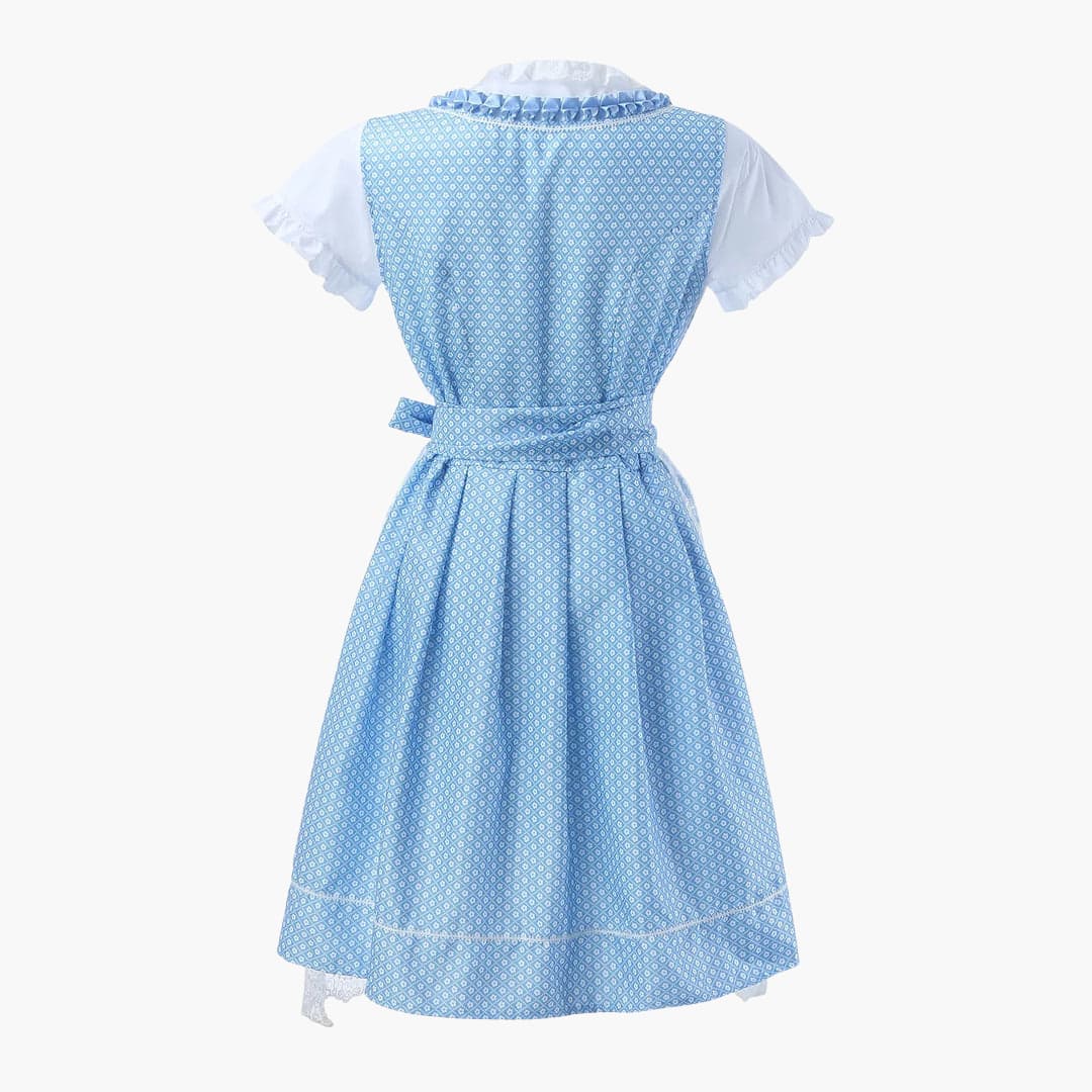 Besticktes Dirndl kleid mit Spitzenschürze für Damen - Oktoberfest 2025
