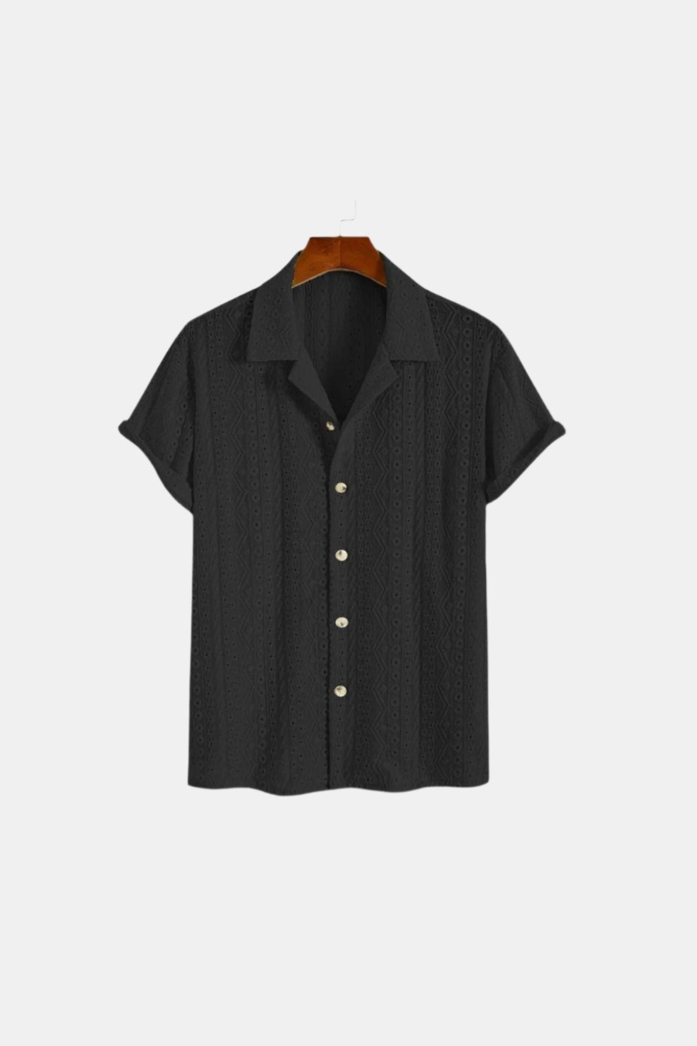 Luftiges Häkelhemd mit Kurzarm