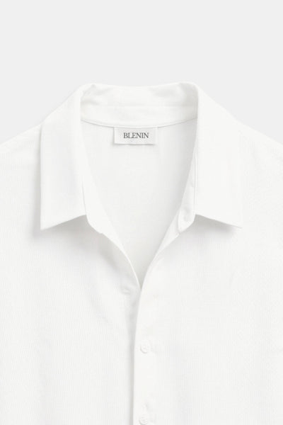 Klassisches Kurzarm-Leinenhemd