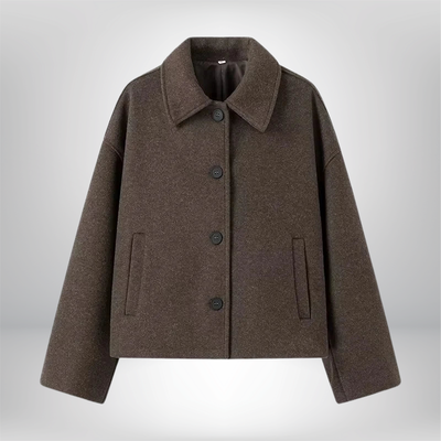 Damen Übergangsjacke Kurz Mantel | Oversized Elegant