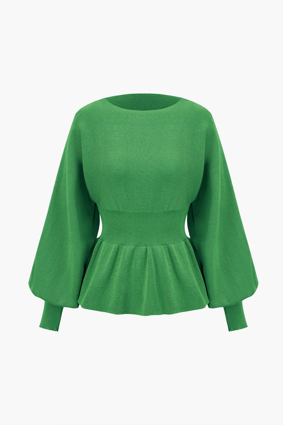 Amelie | Elegantes Strick-Set mit Peplum-Top & Bleistiftrock