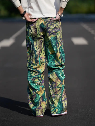 Thompson - Cargo-Jeans mit Camouflage-Print für Herren