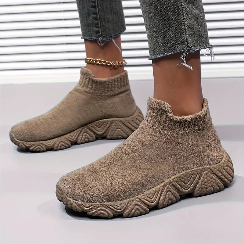 Leichte laufschuhe mit fleece-futter für frauen