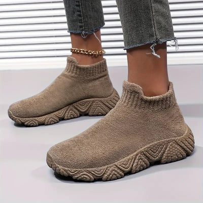 Leichte laufschuhe mit fleece-futter für frauen