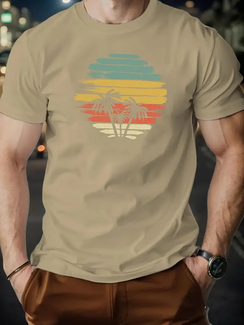 Carmelo - Herren Casual Rundhals-Shirt