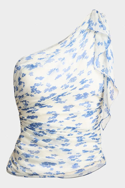 Elysia - ein schulterfreies drapiertes Top