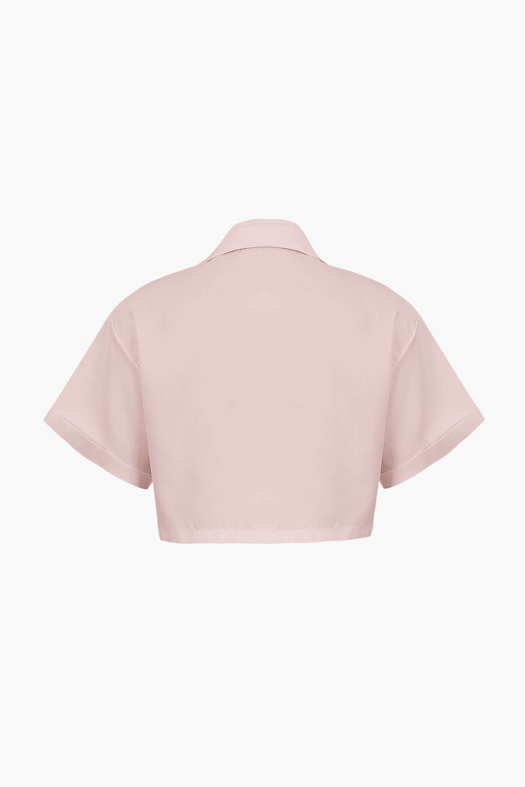 Janice | Stylisches Kurzarm Crop Shirt mit kragen